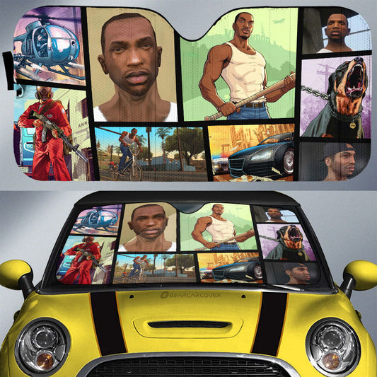 Carl Johnson Car Sunshade Custom Car Accessories - Gearcarcover - 1