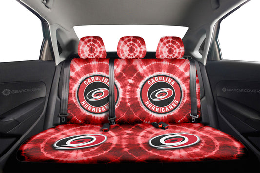 Carolina Hurricanes Car Back Seat Covers Custom Tie Dye Car Accessories - Gearcarcover - 2