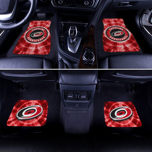Carolina Hurricanes Car Floor Mats Custom Tie Dye Car Accessories - Gearcarcover - 2