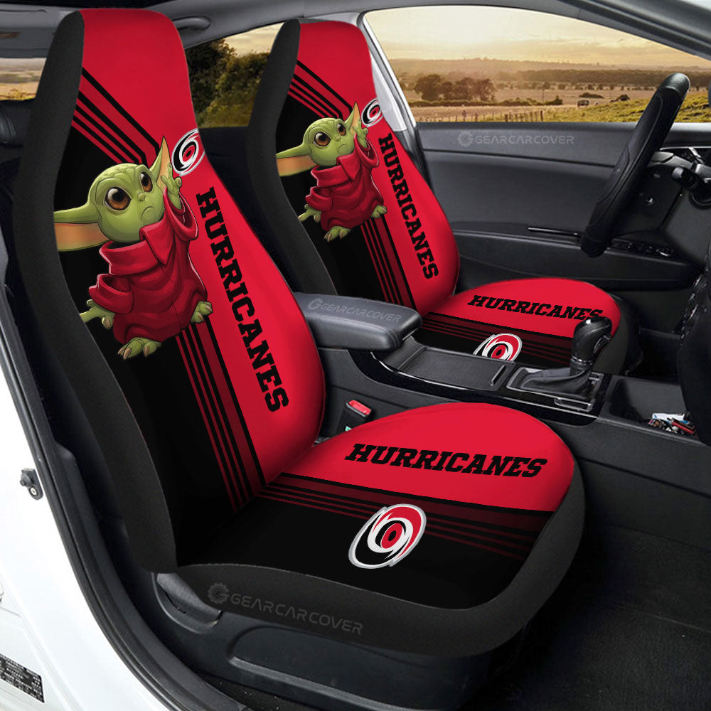 Carolina Hurricanes Car Seat Covers Baby Yoda Car Accessories - Gearcarcover - 2