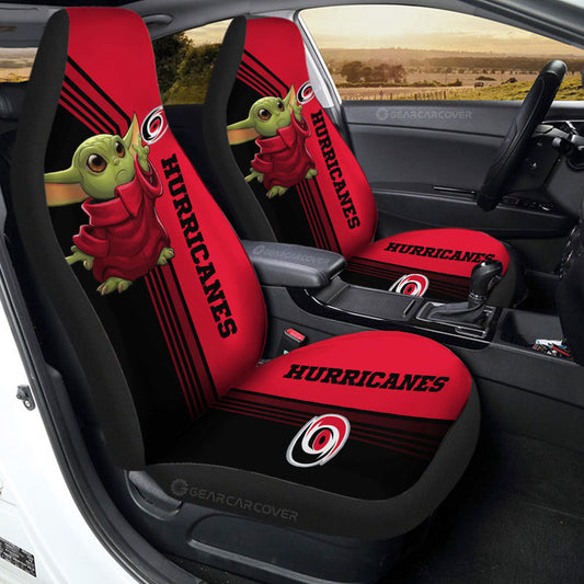 Carolina Hurricanes Car Seat Covers Baby Yoda Car Accessories - Gearcarcover - 2