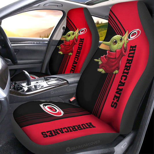 Carolina Hurricanes Car Seat Covers Baby Yoda Car Accessories - Gearcarcover - 1
