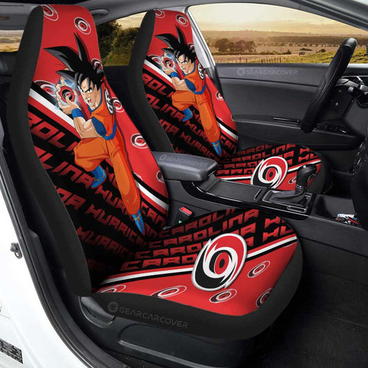 Carolina Hurricanes Car Seat Covers Goku Car Decorations For Fans - Gearcarcover - 1
