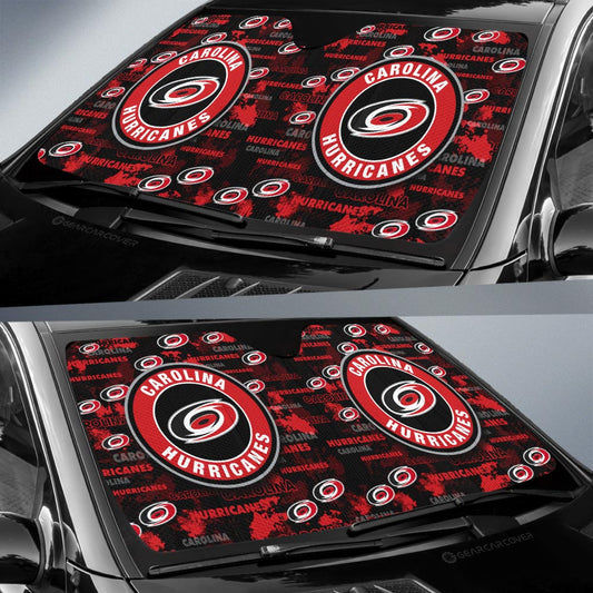 Carolina Hurricanes Car Sunshade Custom Car Accessories - Gearcarcover - 2