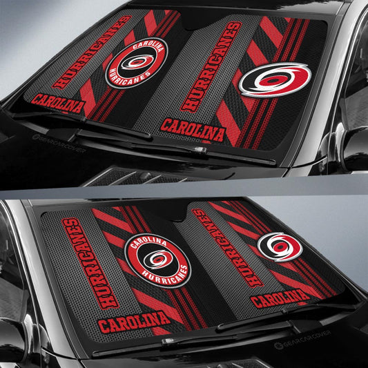 Carolina Hurricanes Car Sunshade Custom Car Accessories - Gearcarcover - 2