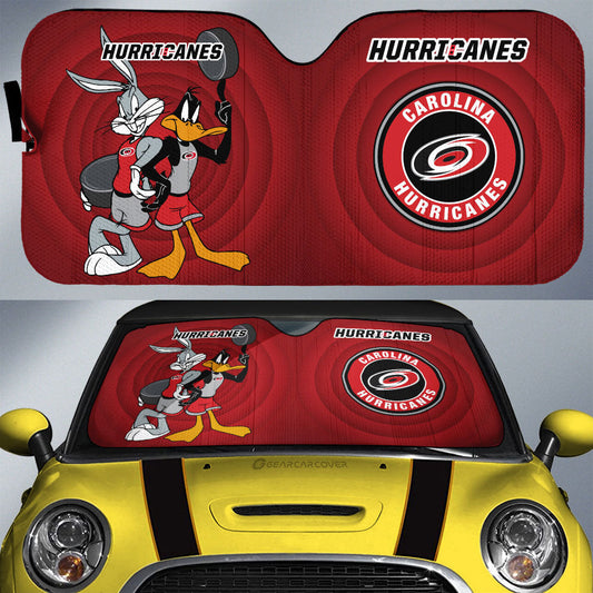 Carolina Hurricanes Car Sunshade Custom Car Accessories - Gearcarcover - 1