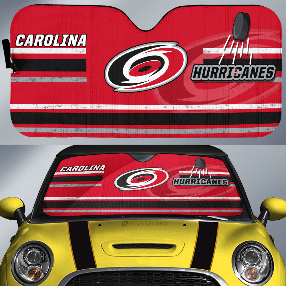 Carolina Hurricanes Car Sunshade Custom Car Accessories - Gearcarcover - 1