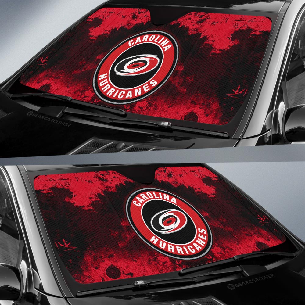 Carolina Hurricanes Car Sunshade Custom Car Accessories - Gearcarcover - 2