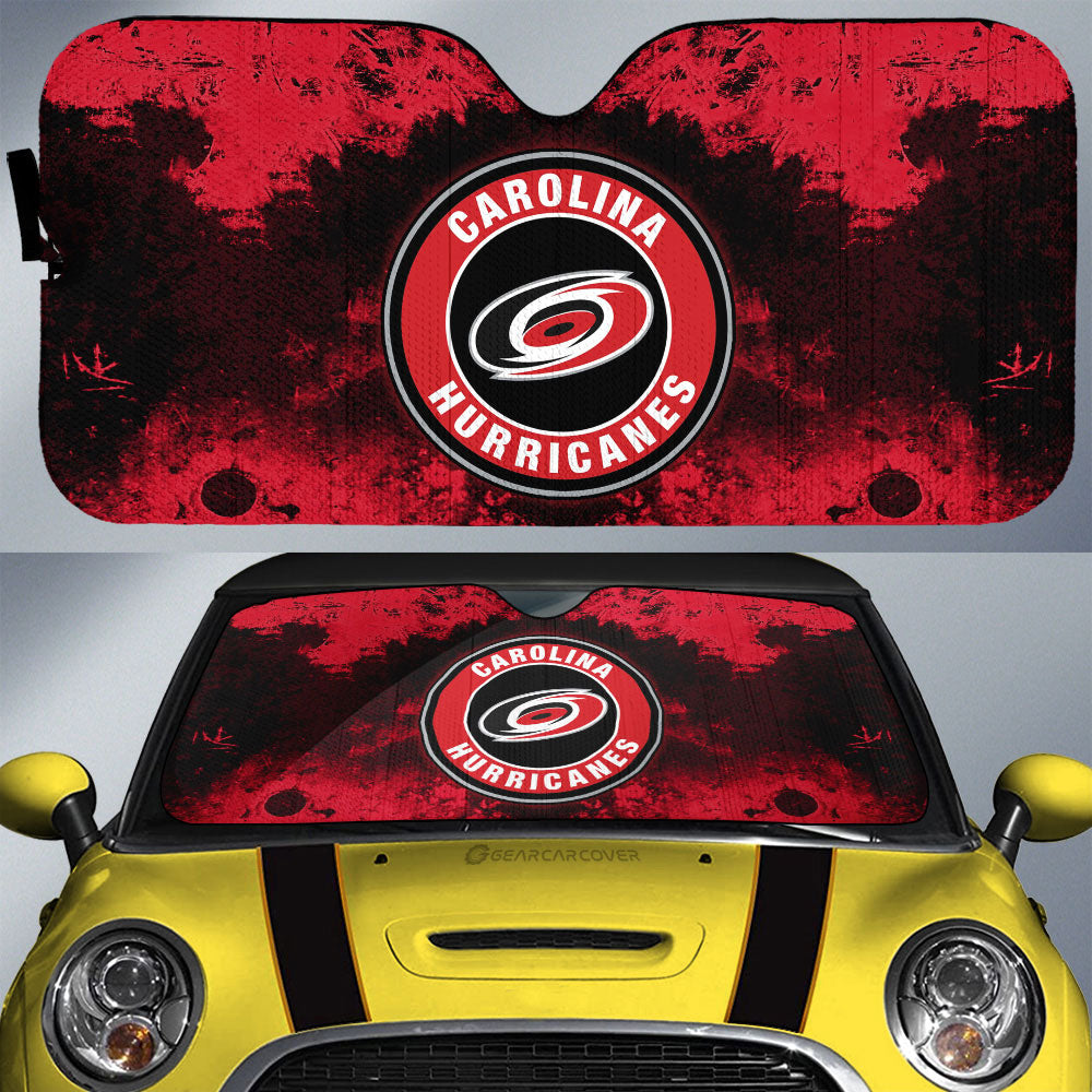 Carolina Hurricanes Car Sunshade Custom Car Accessories - Gearcarcover - 1