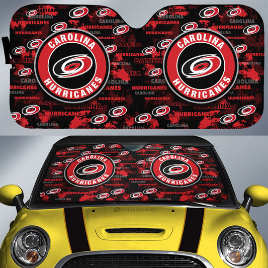 Carolina Hurricanes Car Sunshade Custom Car Accessories - Gearcarcover - 1