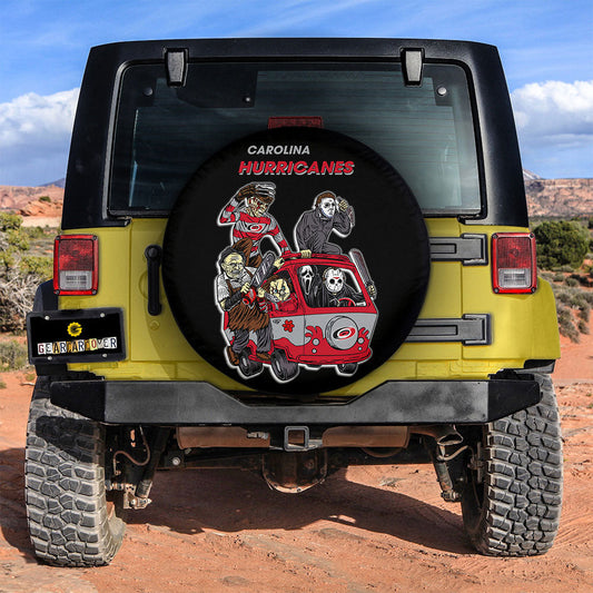 Carolina Hurricanes Spare Tire Covers Horror Characters Car Accessories - Gearcarcover - 2