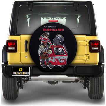 Carolina Hurricanes Spare Tire Covers Horror Characters Car Accessories - Gearcarcover - 1