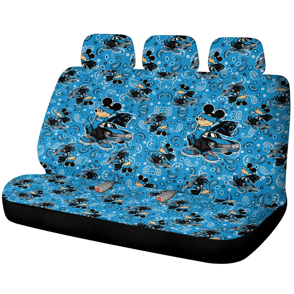 Carolina Panthers Car Back Seat Covers Cartoon Theme Collection - Gearcarcover - 1