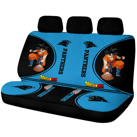 Carolina Panthers Car Back Seat Covers Custom Car Accessories For Fans - Gearcarcover - 1