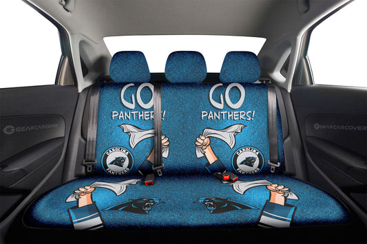 Carolina Panthers Car Back Seat Covers Custom Car Accessories - Gearcarcover - 2