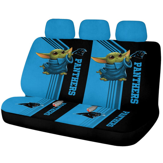 Carolina Panthers Car Back Seat Covers Custom Car Accessories - Gearcarcover - 1