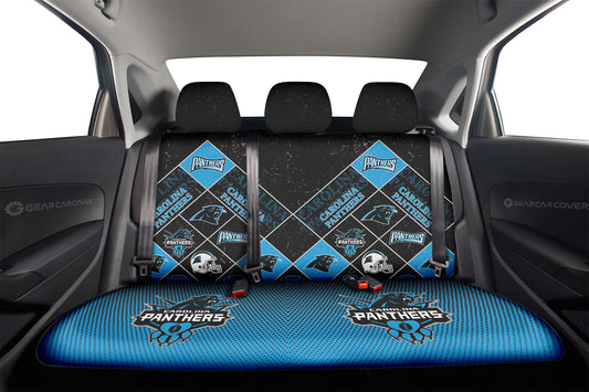 Carolina Panthers Car Back Seat Covers Sporty Team Collection - Gearcarcover - 2