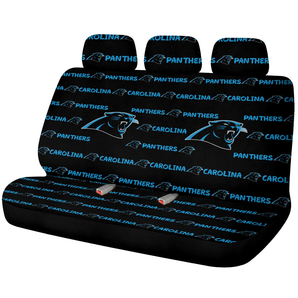 Carolina Panthers Car Back Seat Covers Sporty Team Collection - Gearcarcover - 1