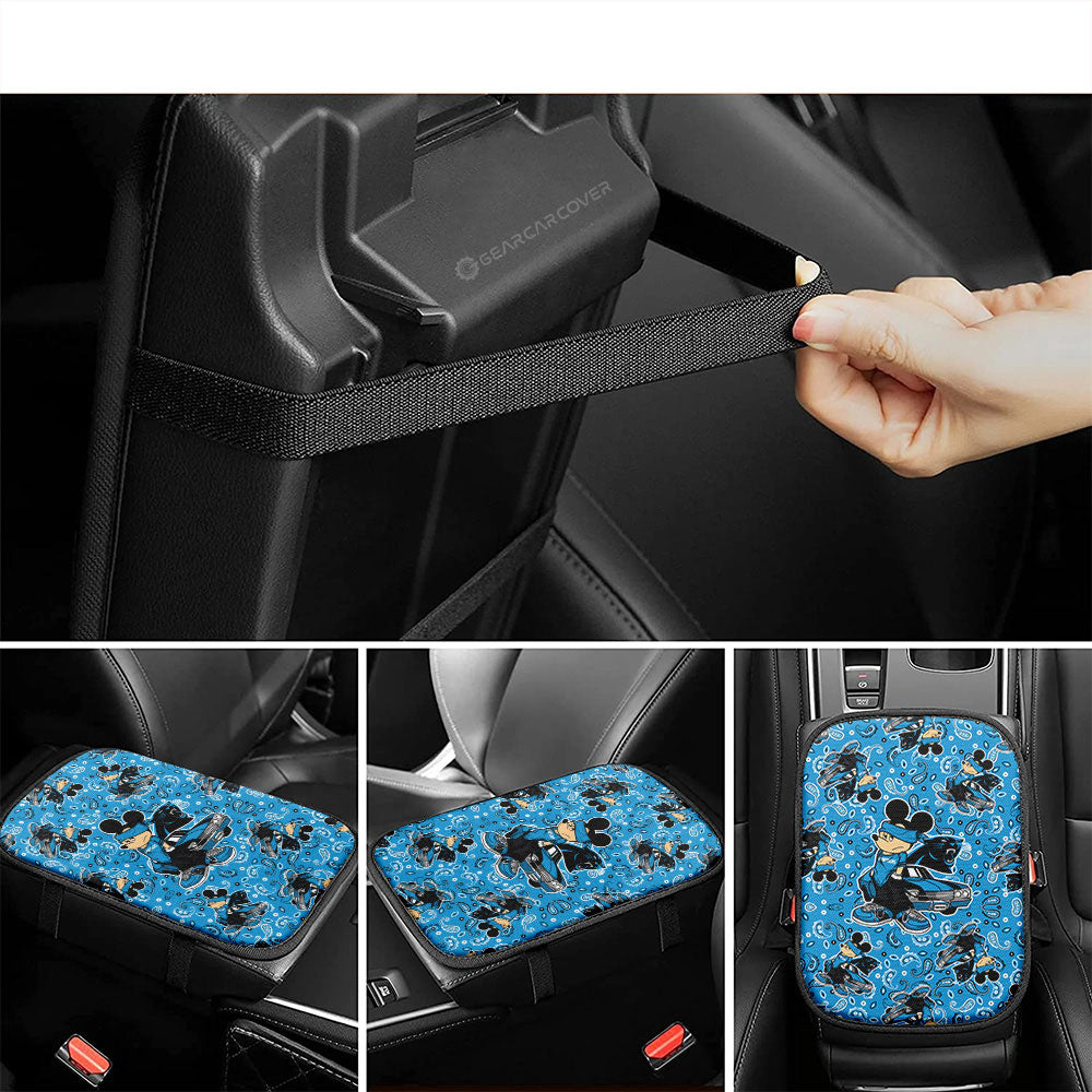 Carolina Panthers Car Center Console Cover Cartoon Theme Collection - Gearcarcover - 4