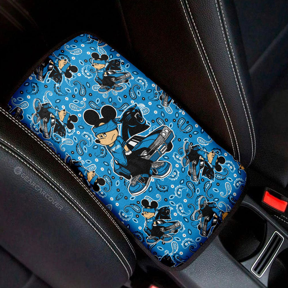 Carolina Panthers Car Center Console Cover Cartoon Theme Collection - Gearcarcover - 1