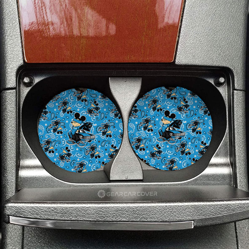 Carolina Panthers Car Coaster Set Cartoon Theme Collection - Gearcarcover - 1