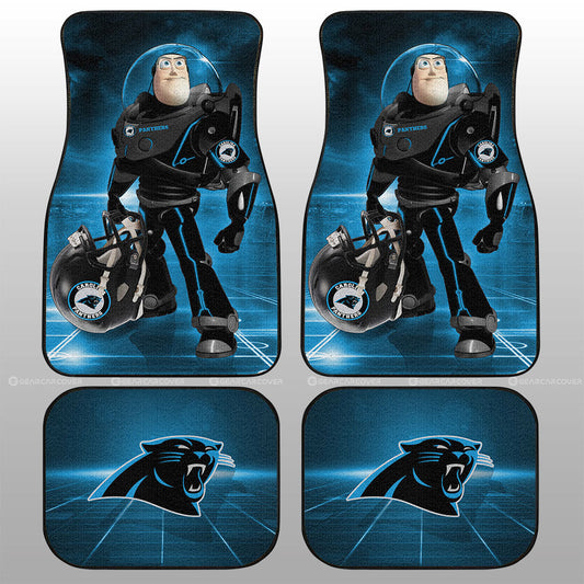 Carolina Panthers Car Floor Mats Custom Car Accessories For Fan - Gearcarcover - 1