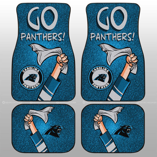 Carolina Panthers Car Floor Mats Custom Car Accessories - Gearcarcover - 1