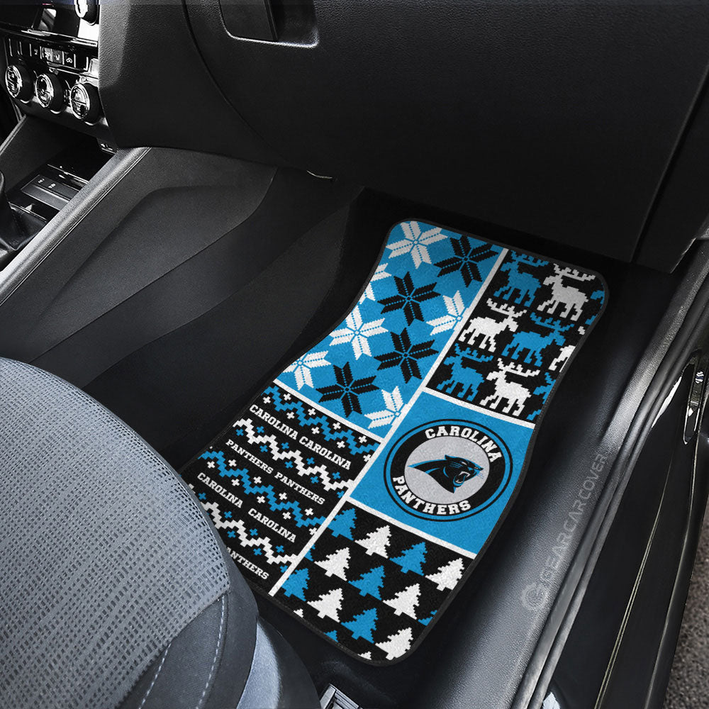 Carolina Panthers Car Floor Mats Custom Ugly Style Car Accessories - Gearcarcover - 3