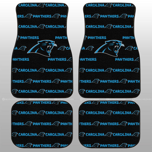Carolina Panthers Car Floor Mats Sporty Team Collection - Gearcarcover - 1