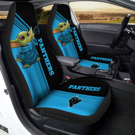 Carolina Panthers Car Seat Covers Baby Yoda Car Accessories - Gearcarcover - 2