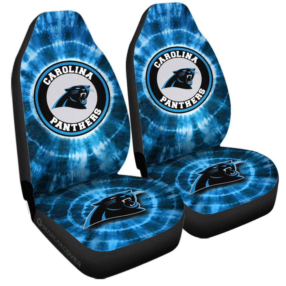 Carolina Panthers Car Seat Covers Custom Tie Dye Car Accessories - Gearcarcover - 3