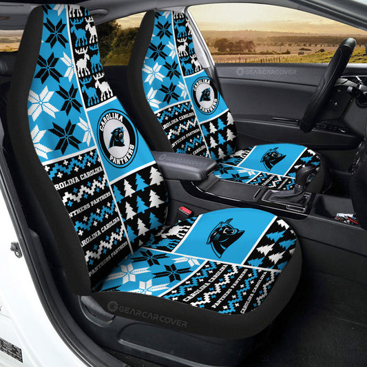 Carolina Panthers Car Seat Covers Custom Ugly Style Car Accessories - Gearcarcover - 2