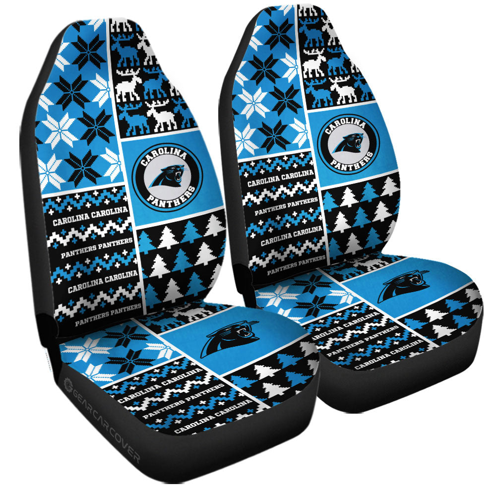 Carolina Panthers Car Seat Covers Custom Ugly Style Car Accessories - Gearcarcover - 3