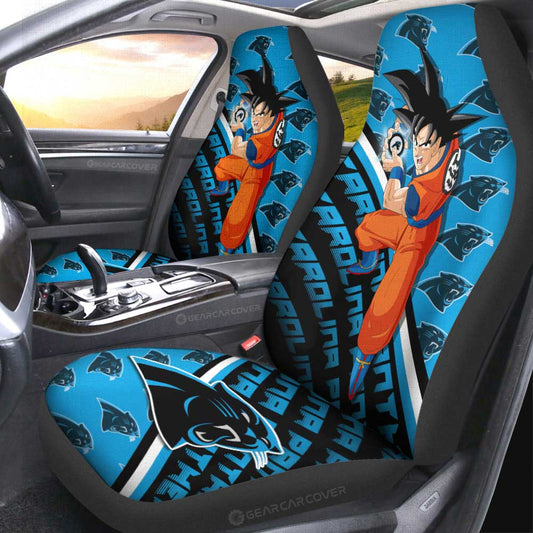 Carolina Panthers Car Seat Covers Goku Car Decorations For Fans - Gearcarcover - 2