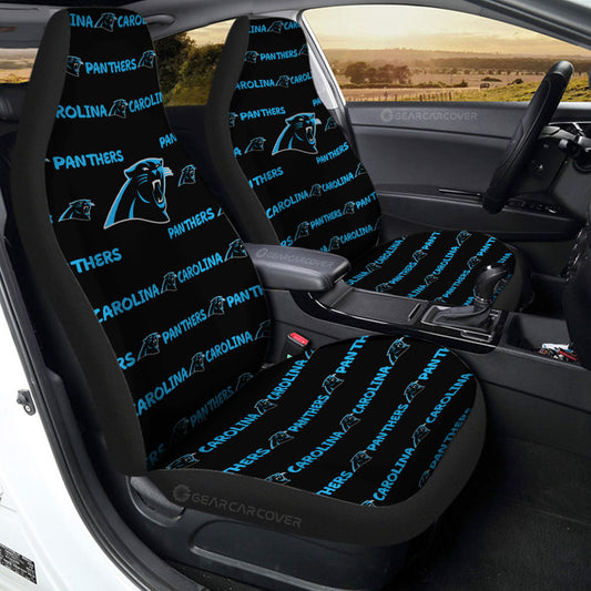 Carolina Panthers Car Seat Covers Sporty Team Collection - Gearcarcover - 2