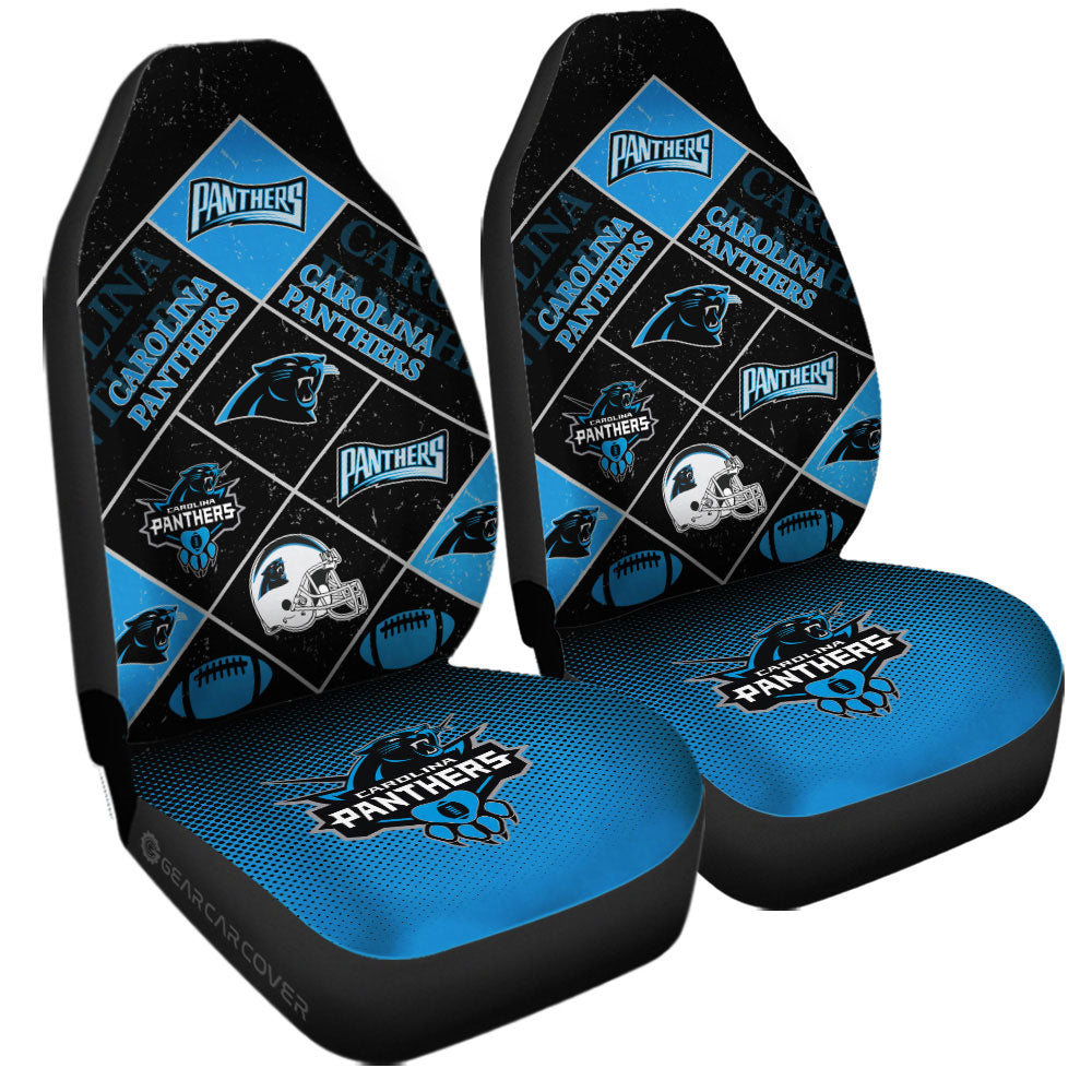 Carolina Panthers Car Seat Covers Sporty Team Collection - Gearcarcover - 3