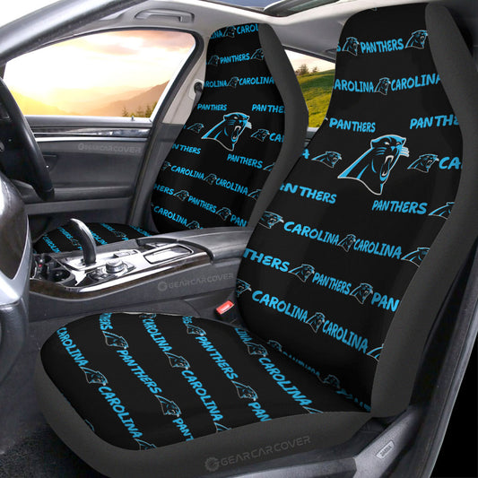 Carolina Panthers Car Seat Covers Sporty Team Collection - Gearcarcover - 1
