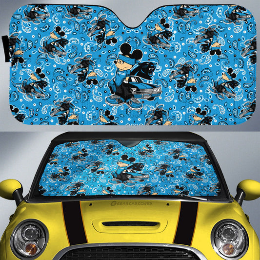 Carolina Panthers Car Sunshade Cartoon Theme Collection - Gearcarcover - 1