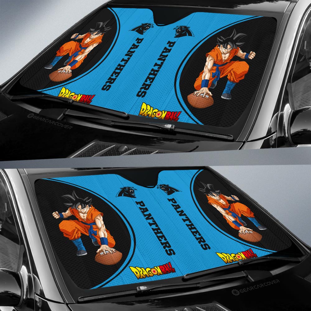 Carolina Panthers Car Sunshade Custom Car Accessories For Fans - Gearcarcover - 2
