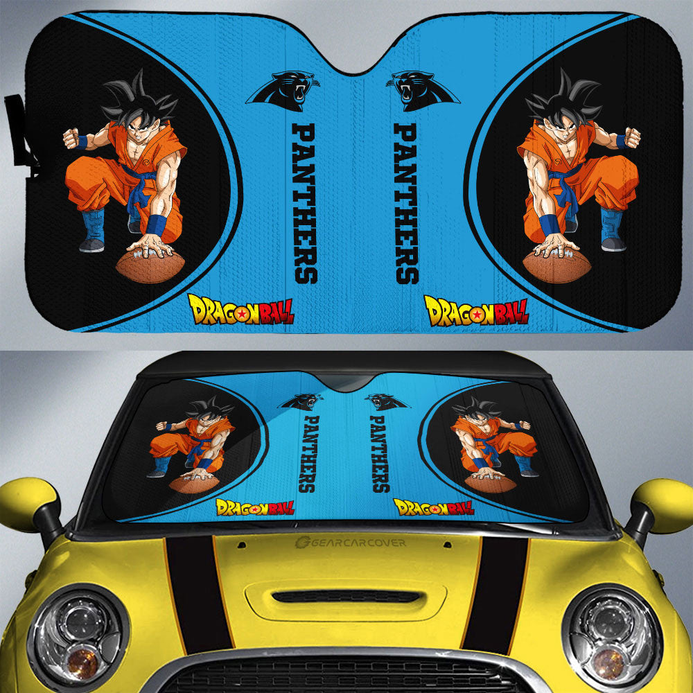 Carolina Panthers Car Sunshade Custom Car Accessories For Fans - Gearcarcover - 1