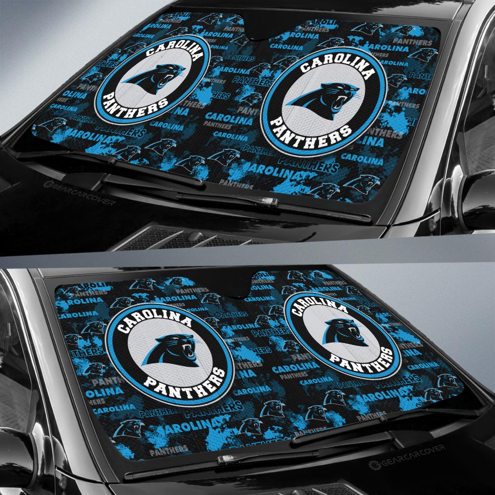 Carolina Panthers Car Sunshade Custom Car Accessories - Gearcarcover - 2
