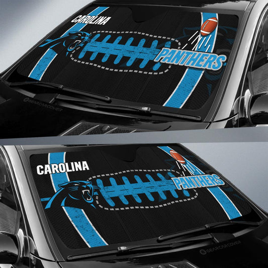 Carolina Panthers Car Sunshade Custom Car Accessories - Gearcarcover - 2