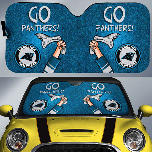 Carolina Panthers Car Sunshade Custom Car Accessories - Gearcarcover - 1