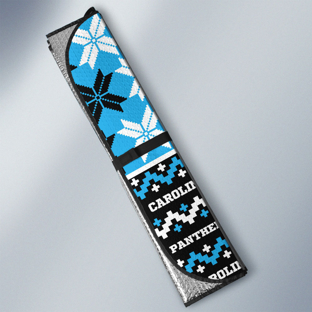 Carolina Panthers Car Sunshade Custom Ugly Style Car Accessories - Gearcarcover - 3