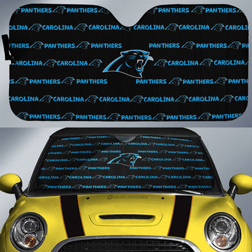 Carolina Panthers Car Sunshade Sporty Team Collection - Gearcarcover - 1