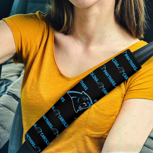 Carolina Panthers Seat Belt Covers Sporty Team Collection - Gearcarcover - 2