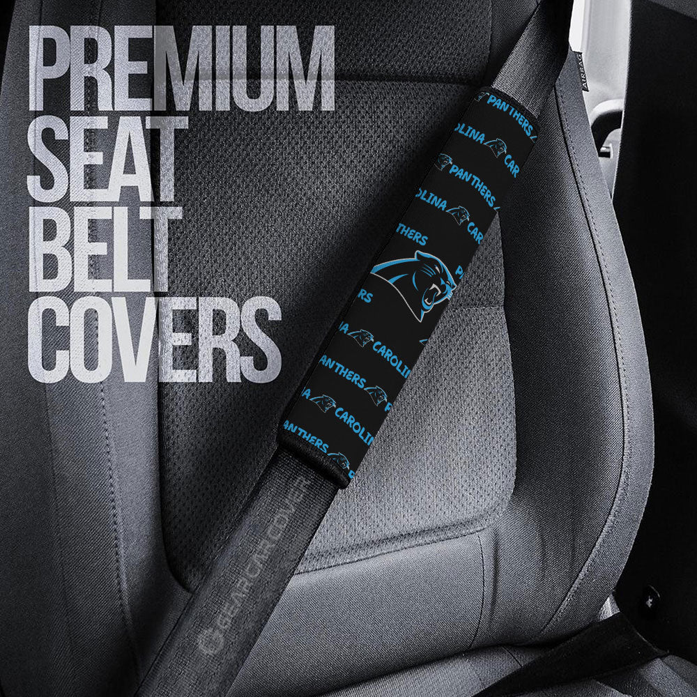 Carolina Panthers Seat Belt Covers Sporty Team Collection - Gearcarcover - 3