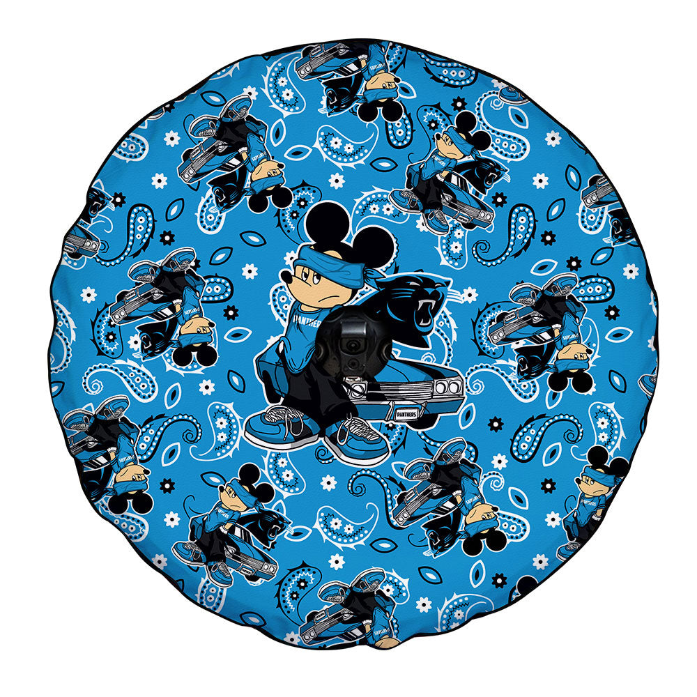 Carolina Panthers Spare Tire Covers Camera Hole Cartoon Theme Collection - Gearcarcover - 4