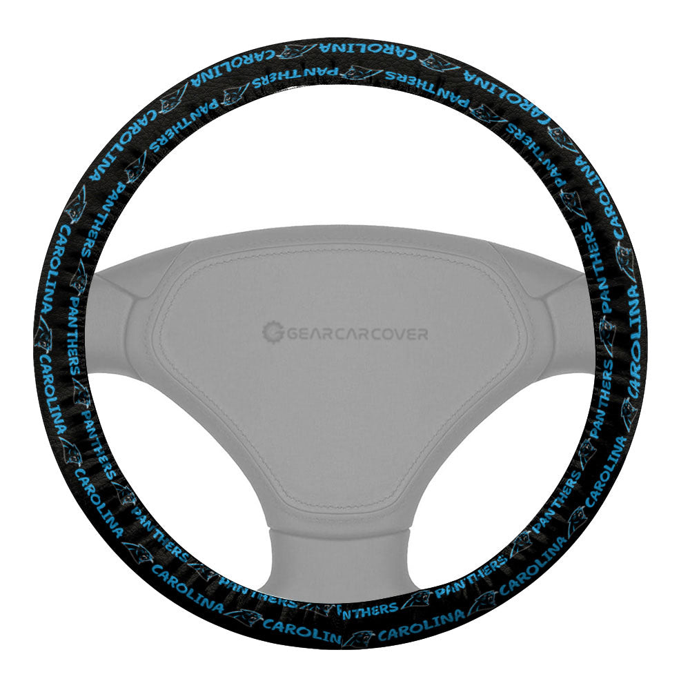 Carolina Panthers Steering Wheel Cover Sporty Team Collection - Gearcarcover - 2