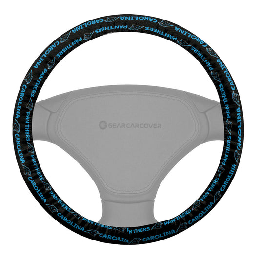 Carolina Panthers Steering Wheel Cover Sporty Team Collection - Gearcarcover - 2